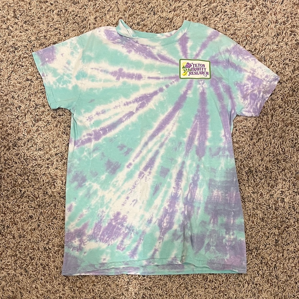 Kids Tie-Dye T-Shirt - Purple and Green